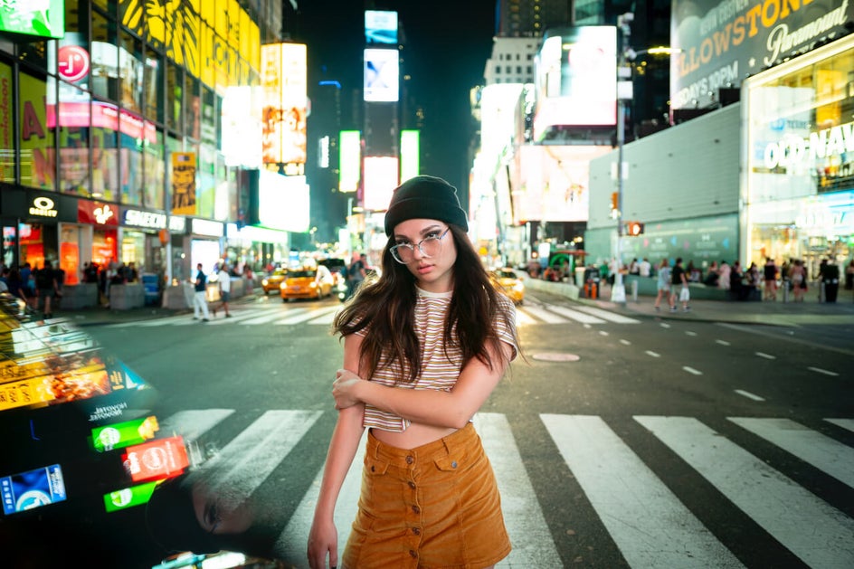 A blurred portrait example (hero image)