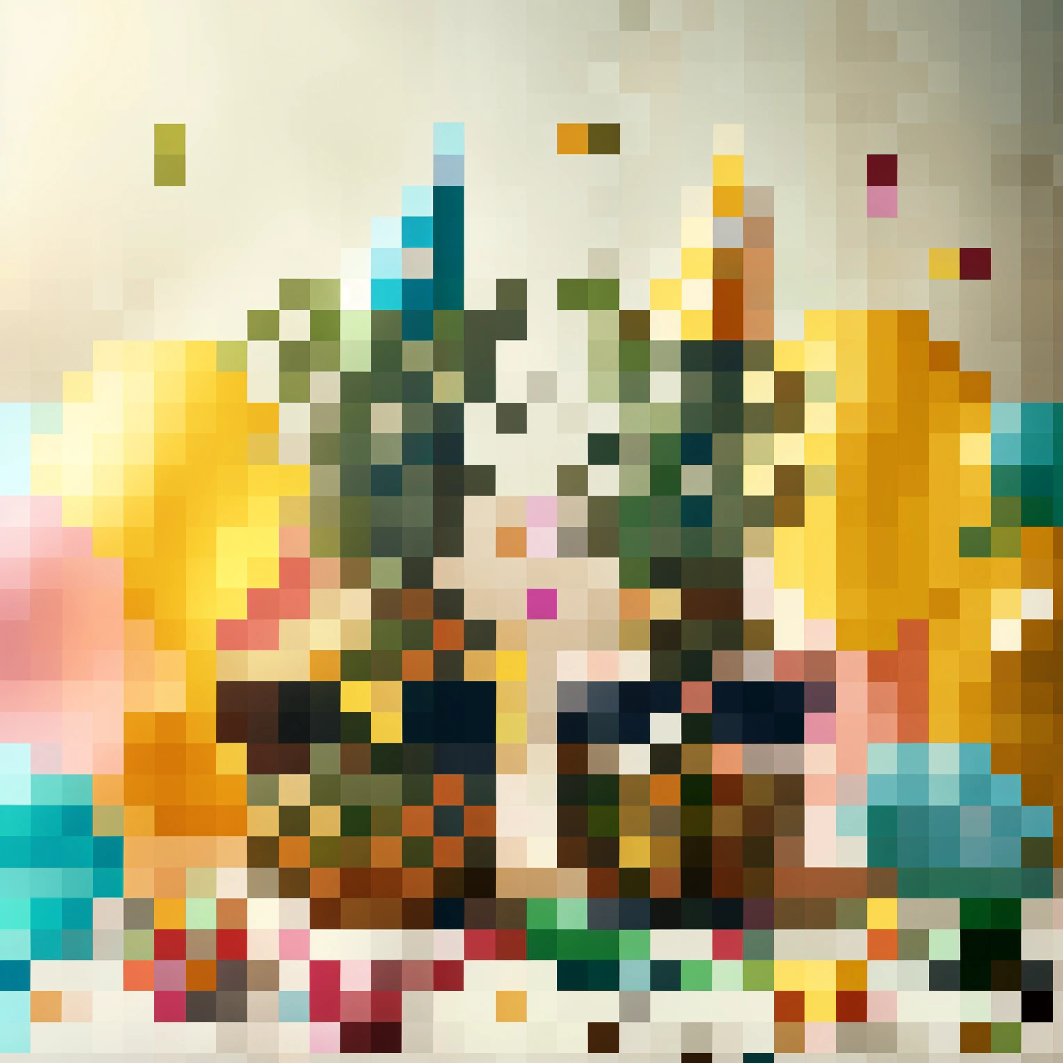 Pixelated blur effect